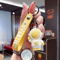 Móc khóa đôi Phi Hành Gia HI STAR dây đeo xe máy balo điện thoại dây mềm cute -A74 - Vàng - Hi Star