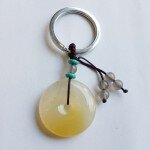 Móc khóa đồng tiền mã não S6093