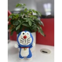 Móc khoá Doraemon len handmade