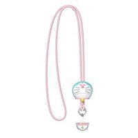 MÓC KHÓA DORAEMON SILICONE DOLL LANYARD PINK