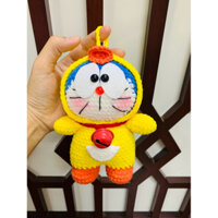 móc khoá doremon cosplay vịt vàng len nhung gấu 15cm