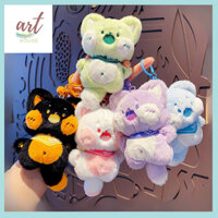 Móc Khóa Gấu Bông Con Gấu Mèo Mập Ú  Meow Meow ciute