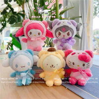 Móc khóa gấu bông Hello Kitty Melody Cinnamoroll Kuromi
