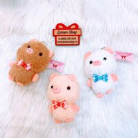 Móc Khóa Gấu Bông - Heo Xù