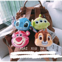 MÓC KHÓA GẤU BÔNG TREO TÚI XÁCH, BALO CÓ NGĂN KÉO NHỎ ( STITCH - LOTSO - CHIPMUNK -..)