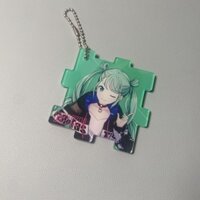 Móc Khóa Hai Mặt Hình Chiến Tranh Xếp Hình hatsune miku sekai Màu Sắc Hai Mặt Mùa Đông
