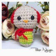 Móc khóa handmade chim Noel (Lechalet)