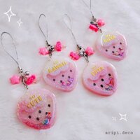 Móc khóa handmade Dâu Tây Lắc