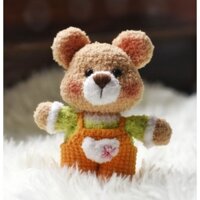 móc khoá handmade gấu mặc yếm cute
