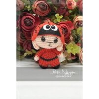 Móc khóa handmade thỏ cánh cam (Lechalet)