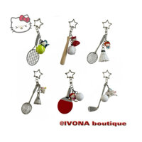 móc khóa hello kitty các môn thể thao