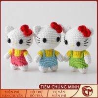 Móc khóa Hello Kitty đan len Handmade – Quà tặng dễ thương, độc đáo