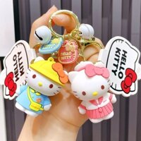 Móc khóa Hello Kitty, mặt dây chuyền sáng tạo, móc khóa xe hơi, móc túi, móc khóa Hello Kitty, charm túi Hello Kitty