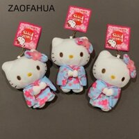 Móc khóa Hello Kitty ZAOFAHUA, Mặt dây chuyền túi búp bê Sanrio Sakura Kimono Series, Quà tặng vòng chìa khóa xe hoạt hình sang trọng Kawaii