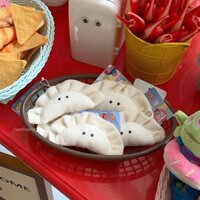 Móc Khóa Hình Bánh Bao Nhồi Bông Dễ Thương