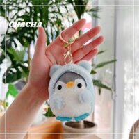 Móc khóa hình chim cánh cụt nhồi bông treo balo túi xách siêu dễ thương Chacha Sweet - Xanh Bluish