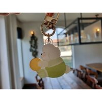 Móc Khóa Hình Chú Chó Tập Yoga Dễ Thương