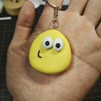Móc khóa hình củ khoai tây handmade polymer clay