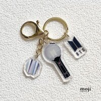 Móc khóa idol BTS Lightstick logo