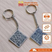 Móc khóa in mã qr theo yêu cầu tiện lợi thanh toán