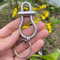 Móc khoá inox 304  cao cấp dày 8 ly cứng cáp