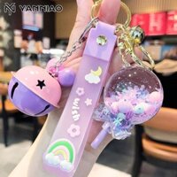 Móc khóa kẹo mút cát chảy YANNIAO, trang trí ba lô dễ thương, móc khóa cô gái tinh tế