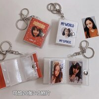 ♗▨♘Móc khóa kiểu album ảnh mini 2inch