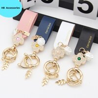 Móc Khóa Kim Loại Hình Cỏ Bốn Lá Sáng Tạo Thời Trang