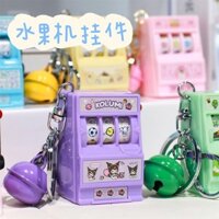 Móc Khóa Kuromi / Xingdailu Mini Máy Trái Cây Giải Nén Vui Vẻ Hoạt Hình Học Sinh Mặt Dây Chuyền Nhỏ Schoolbag Hộp Đựng Bút Chì Trang Trí