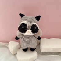 Móc khóa len chồn hôi hóm hỉnh dễ thương handmade dùng làm quà tặng - Quỳnh Workshop