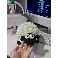 móc khoá len con cừu len, thú bông cừu len ( shaun the sheep) handmade