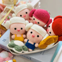 Móc Khoá Len Heo Osen Đội Mũ Tắm Đủ Màu