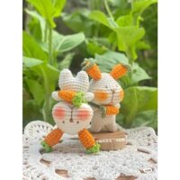 Móc khóa len hình con thỏ.