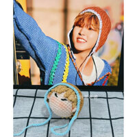 móc khoá len hoshi seventeen đội mũ len | sản phẩm thủ công |