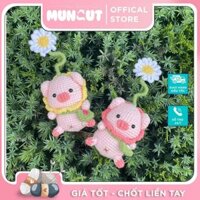 Móc Khóa Len Lợn Đeo Túi Muncut handmade size 6cm