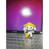 Móc khoá len thỏ bảy màu, thỏ bảy màu liên quân, skin slimz thỏ bảy màu