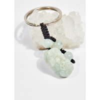 Móc khóa linh vật đá thiên nhiên - Ngọc Quý Gemstones - Cẩm Thạch Phỉ Thúy - Tỳ Hưu