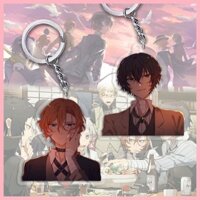 Móc Khóa Mặt Dây Chuyền Quà Tặng Bungo Đi Lạc Chó Nakahara Chuuya Bungo Đi Lạc Chó Móc Khóa Dazai Osamu Hai Chiều Anime HD Hai Mặt Ngoại Vi Schoolbag Mặt Dây Chuyền Quà Tặng Sáng Tạo Nakahara Chuuya Edogawa Renpo Akutagawa Ryunosuke