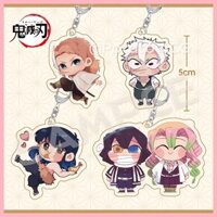 Móc Khóa Mặt Dây Chuyền Quà Tặng Demon Slayer Muichirou Demon Slayer Phiên Bản Q Hàng Hóa Inosuke Rắn Cột Tình Yêu Kutu Tanjirou Mặt Dây Chuyền Acrylic Móc Khóa Giyuu Tanjiro Nezuko Zenitsu Sanemi