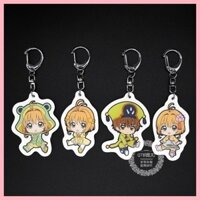 Móc Khóa Mặt Dây Chuyền Cardcaptor Sakura Kinomoto Sakura Ri Syaoran Tsukishiro Yukito Touya Kinomoto Miễn Phí Vận Chuyển Hai Tặng Một Nhiều Loại Thẻ Ma Thuật Sakura Cô Gái Sakura Li Xiaolang Mặt Dây Chuyền Móc Khóa Acrylic Hai Mặt