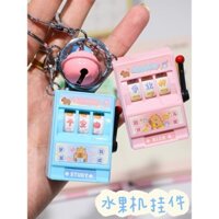 Móc khóa máy trái cây mini giảm căng thẳng vui nhộn cho sinh viên Kuromi Cinnamoroll, trang trí ba lô, hộp bút, mặt dây chuyền nhỏ