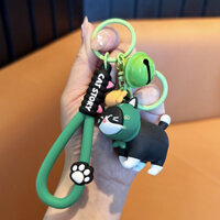 Móc khóa Mèo Búp Bê  Cat Series Nội Nón Quà Tặng Treo Túi xách Ba lô Hàng chính hãng - Đội khăn xanh