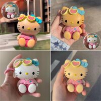 Móc khóa mèo con đổi màu Kính râm Kitty Móc chìa khóa Quà tặng bạn bè sáng tạo