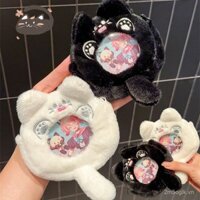 Móc khóa mèo hoạt hình, túi đựng tiền xu sáng tạo, túi trong suốt, túi cặp đôi, túi bạn thân, mặt dây chuyền