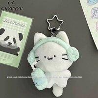 Móc khóa mèo sang trọng dễ thương CAIYU có kẹp ngôi sao cho phụ kiện thời trang Kawaii