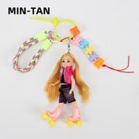 Móc khóa MIN-TAN, Mặt dây chuyền búp bê trang trí treo dễ thương, Quà tặng trang trí túi quần áo DIY