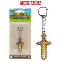 Móc Khóa Minecraft Bằng Kim Loại Mẫu 1 - Mojang Studios SWO/MC6010
