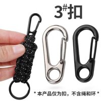 Móc khóa mini số 3, kẹp nhanh nhỏ, khóa lò xo, khóa chó nhỏ bằng hợp kim kẽm, đầu nối dây EDC, móc nhanh