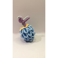 Móc khóa_ Mô hình sưu tầm Trái Ác Quỷ Uo Uo Nomi_ bằng len (One Piece) handmade