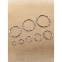 Móc khóa, móc chìa khóa, móc đôi, giá đỡ chìa khóa xe, dây mạ niken, vòng tròn lớn, vòng nhỏ 12-50mm